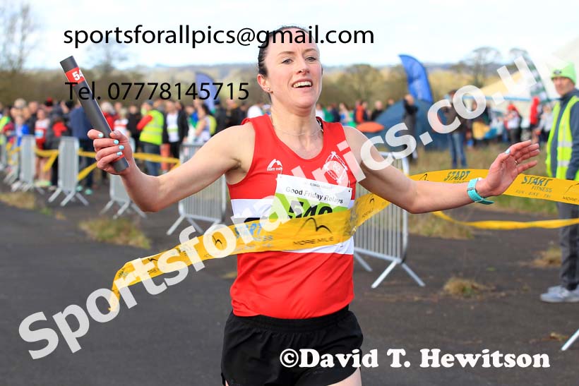 Senior womens 2023 Elswick Harriers Road Relays, Albamarle Barrack Airfield, Ouston, Northumberland. Photo: David T. Hewitson/Sports for All Pics